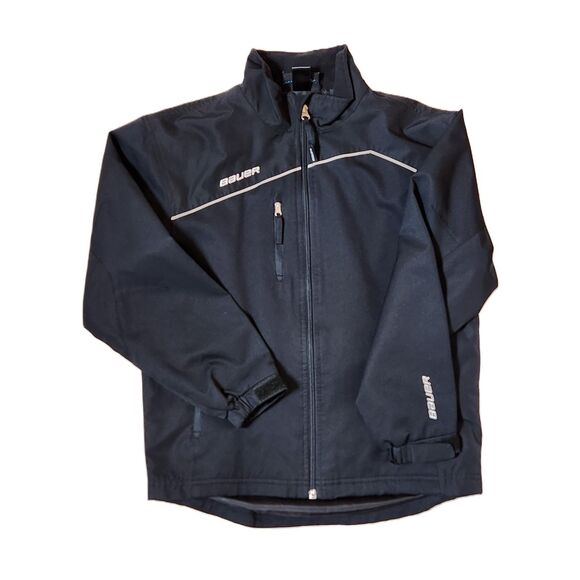 Bauer Youth Small Full Zip Windbreaker Jacket – Hockey Warm-Up – Outerwear - Picture 1 of 9